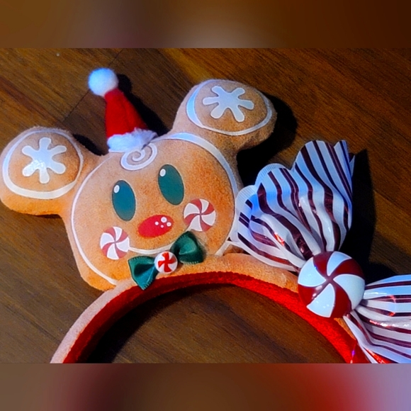 Disney Parks Exclusive Christmas Gingerbread Minnie Mouse Ears - NWT - Picture 3 of 3